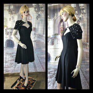 Morton Myles Cocktail Dress Black Size 6 Formal Designer Dress for The Warrens
